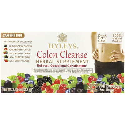 Darmreiniging, Assortiment Thee Collectie, Cafeïnevrij, 42 Folie Verpakte Theezakjes, 1,5 G (0.05 Oz) Elk beige