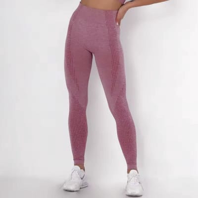 Donkerroze sportlegging - Sport legging - Sportbroek - High waist - Roze - Dames - Yoga - Fitness Legging - Small - Roze - Sportpoutfit - Sport broek - CHPN