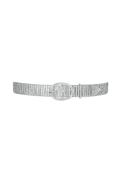 Bijoutheek belly chain ovaal gesp Zilver
