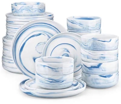 Vintage Dinerborden – Serviesset – 12 persoons – 36 delig – Keramisch – Breakfast Plates – Hoogwaardige kwaliteit