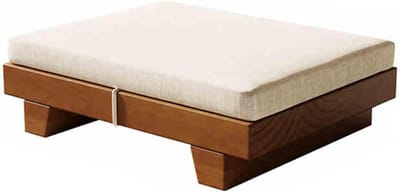 Houten Koffietafel - Japanse Vloertafel - Meditatie of Thee - Massief Hout - 45x35x10cm - Houtkleur
