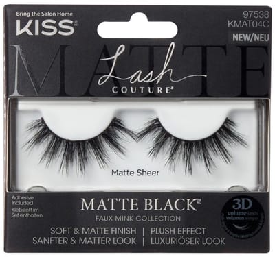 Matte Sheer Kiss - Nepwimpers - Zwart, Natuurlijk Uiterlijk
