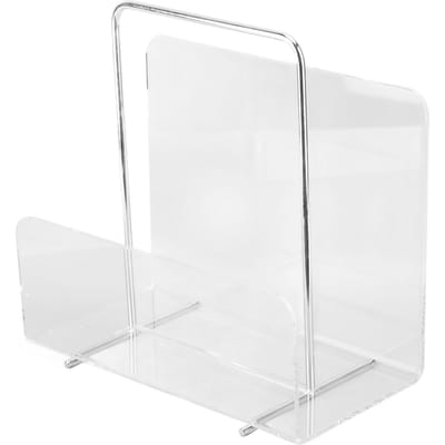 Porte-revues en acrylique Acrylique transparent Porte-livres pour dossiers pour l'organisation et le rangement de bureau