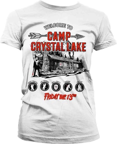 Friday The 13th Dames Tshirt -S- Camp Crystal Lake Wit