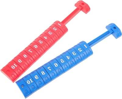 Mini Scoreborden - Scorekeepers - Tafelspellen Bijhouden - Duurzame Cijfers - 2 stuks - Rood