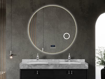 Mawialux LED Badkamerspiegel - Bluetooth - Livia - 120cm - goud