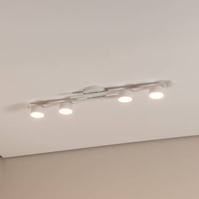 EMIBIG LIGHTING Plafondlamp Fragment, wit, lengte 86 cm, metaal, 4-lamps.