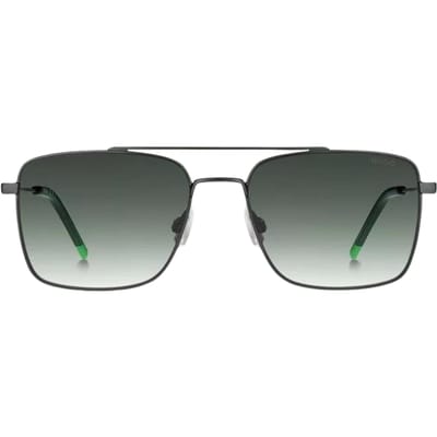 Hugo HG 1177/S Matte black green 57/18/145 MAN Zonnebrillen
