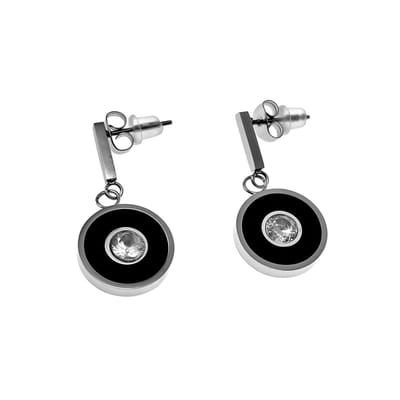 30mm Lange Oorbellen Dames - Gepolijst RVS - Oorbellen met Ronde Hanger
