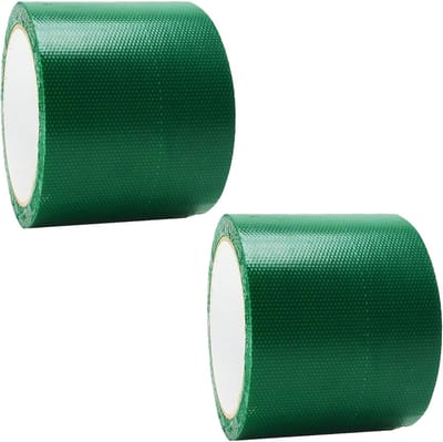 Tent Tape - 2 Stuks - Reparatietape - 500 x 8 cm - Waterdichte Afdichtingstape - Reparatietape voor zeildoek - Zelfklevend - Glasvezelreparatietape - Reparatiedoek - Sterke Lijm - Voor luifel, zeil, boothoezen en tenten - Lekkage Tape - Groen