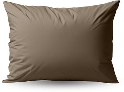 Zelesta Deluxe Uni Katoenen Kussenslopen Taupe & Cream - Kussenslopen 60 x 70 Set van 2 - Kussensloop