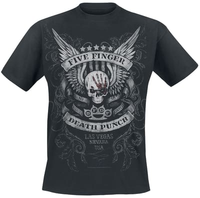 Five Finger Death Punch T-shirt - No Regrets - S tot 5XL - voor Mannen - zwart