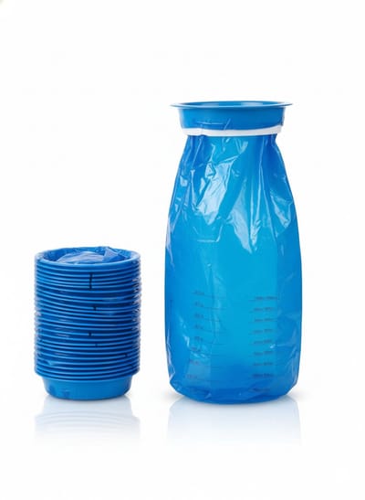 Spuugzakjes - 25 stuks - Lekvrij, Hygiënisch - Kotszakjes - Braakzakjes - Spuugzakjes Onderweg - Spuugzakken Met Ring - 1 Liter