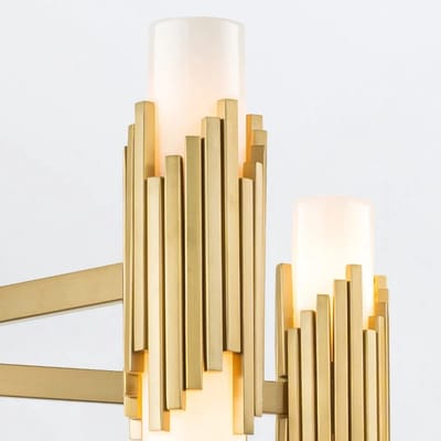 Elstead Lighting LED Kroonluchter | 10X E27 Max 40W | Aged Brass