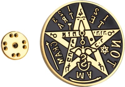 Pentagram Broche - Amulet Badge - Accessoire Versieren - Roestvrij Staal - Niet gespecificeerd - Zilverkleurig