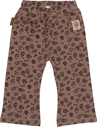 Frogs and Dogs-Jungle Flared Pants leopard-Taupe - Maat 62