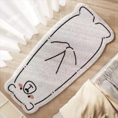 Schattig Ins Stijl Kat Speciaal Vormig Pluche Slaapkamer Tapijt Woonkamer Bank Deken Kinderdeken Kamer Antislip Bedzijde Deken 40*60cm