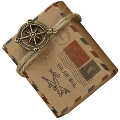 100 PIÈCES Boîtes Cadeaux Bonbons de Fête Boîtes Kraft Style Courrier Postal Rétro Boîtes Cadeaux Papier Sacs Cadeaux Noël Cadeaux de Fête pour Mariage 60X45X35mm