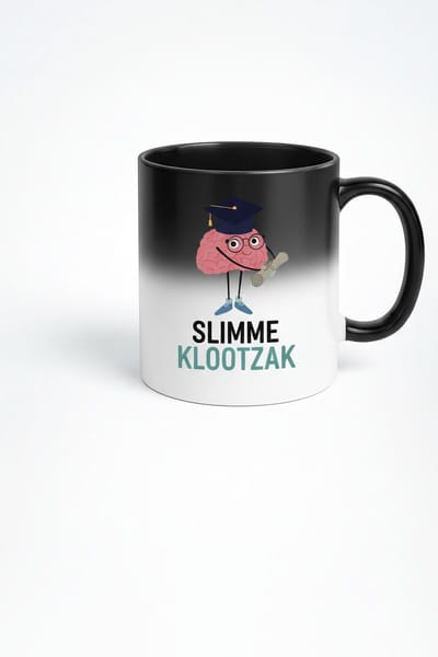 Slimme Klootzak Magic Mug - Cadeau voor Slimmeriken met Humor