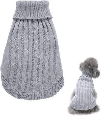 Knitted Pet Sweater - Warm Puppy Sweater - Winter Clothes voor Kleine Honden L