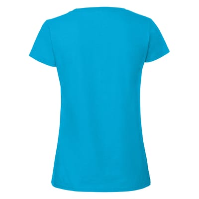 Fruit Of The Loom Vrouwen / Dames Ringgesponnen Premium T-Shirt (Azuurblauw)