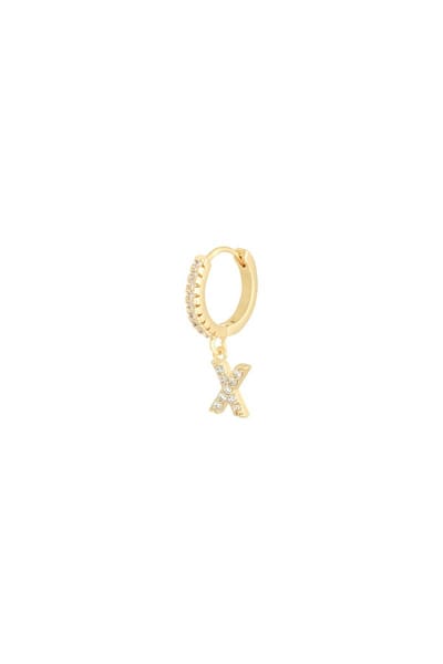 Oorbellen Letter X Goud Copper