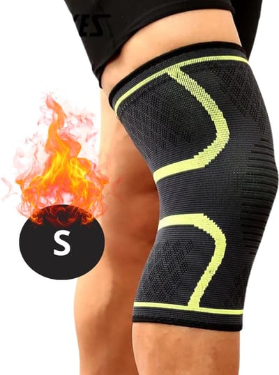 Nivard Kniebrace - Sportbrace Knie - Knee Sleeves - Knee Sleeves Powerlifting - Compressie Knie Brace - Knee Wraps - Knee Support - Dames - Heren - Comfortabel - Groen - Maat S