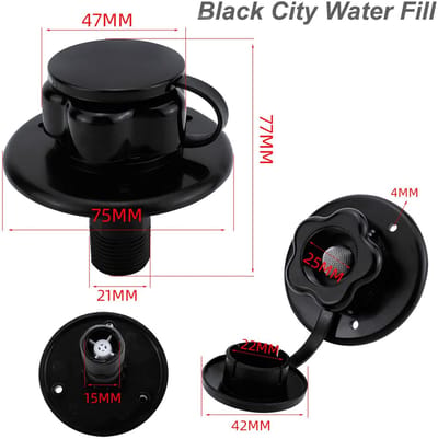 Dailygoods- Waterinlaat met Terugslagklep - RV - Caravan Waterinlaat