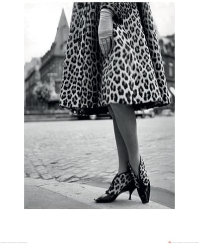 Kunstdruk Time Life - Dior Leopard Print 60x80cm