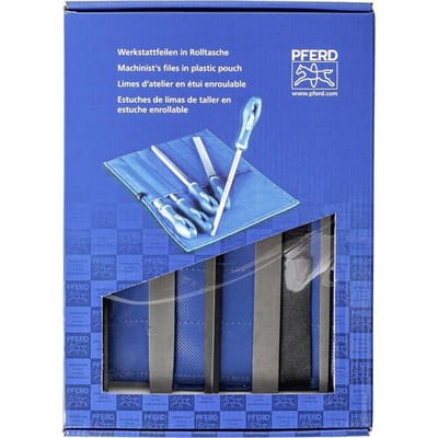 PFERD TOOLS 11801533 Werkplaatsvijlenset kap 3 in PVC-roltas incl. kartonnen doosje Lengte 200 mm 1 stuk(s)