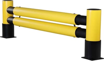 Rekbescherming - Geel/Zwart - 2538 mm (B) x 705 mm (H) - Flexibele kunststof - d-flexx - Golf