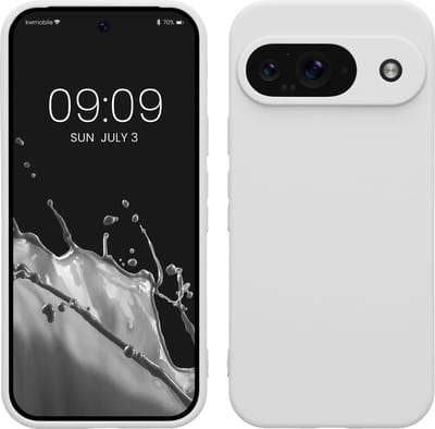 kwmobile telefoonhoesje geschikt voor Google Pixel 9 - Hoesje voor smartphone - Precisie camera uitsnede - In mat wit