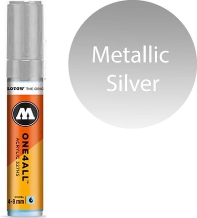 Molotow - One4All 4-8mm Marker Metallic Silver