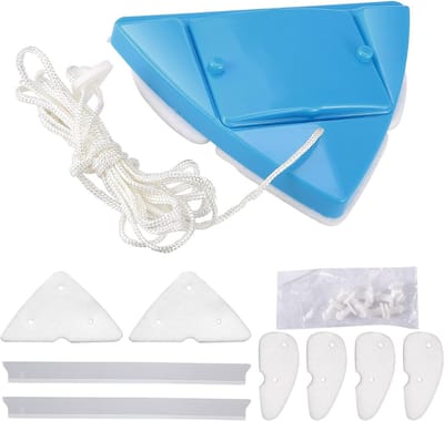 RUX® Magnetische Ramenwisser - Raamreiniger Magnetisch - Raamwisser - Blauw - ‎16cm x 16cm x 6cm; 1kg