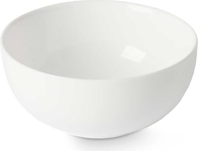 Vivalto kommetje/serveer schaaltje/soepkom - Opal - keramiek - D13 x H6 cm - ivoor wit - Stapelbaar
