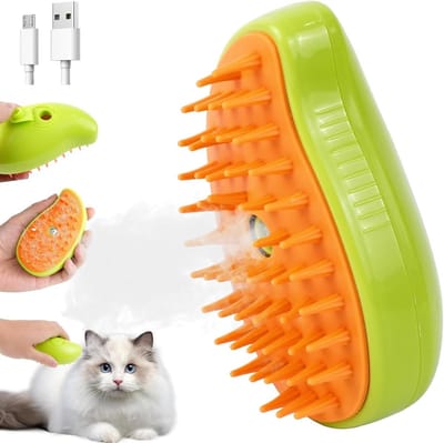 Lexium Zachte stoomborstel voor Katten en Honden - Haarverwijderaar - Kattenborstel op stoom - Hondenborstel op stoom