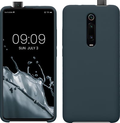 kwmobile telefoonhoesje geschikt voor Xiaomi Mi 9T (Pro) / Redmi K20 (Pro) - Hoesje met siliconen coating - Smartphone case in leisteen