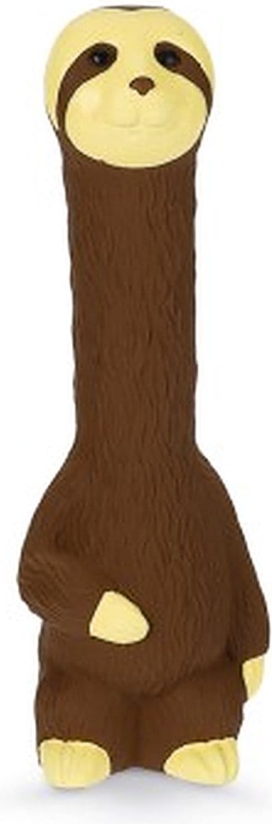Beeztees Luiaard Finn - Hondenspeelgoed - Latex - Bruin - 25x7,5x6,5 cm