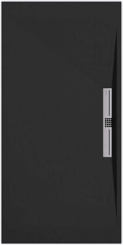 Sanifun douchebak Stone Side Black Slate 1300 x 900 S