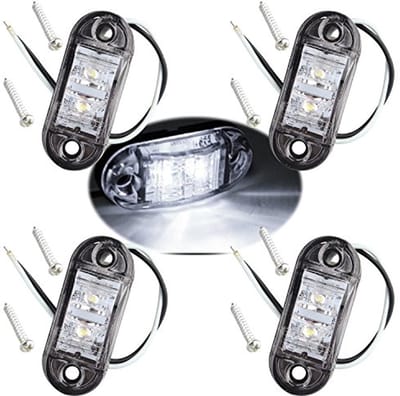Ledlampen voor zijmarkering - IP65, Ovaal, 12V/24V - Voor vrachtwagens, aanhangers en caravans
