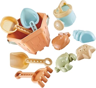 Zandspeelgoed Set - Strandspeelgoed Kinderen - Zandkasteel Bouwen - Kindveilig Materiaal - 10 Delig