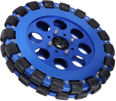 Allecto - Omni Wheel - 8 Inch - Heavy Duty - Aluminium - Dubbel Lager - Geschikt voor DIY Robot - Zwart