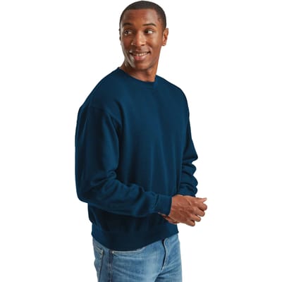 Fruit of the Loom Superkatoenen uniseks sweater voor volwassenen (Blauw in de bergen)