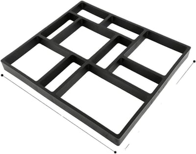 Betonmaler Weg - Paver mal Stoep mal - Tuinpad Aanleggen - Herbruikbaar Plastic - Vierkant - Zwart
