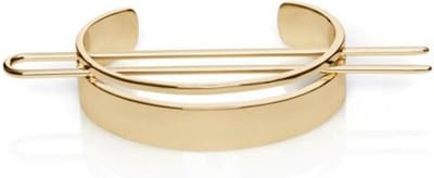 Haarclip - Haarklem - Scrunchie - goudkleurig - 1 stuks