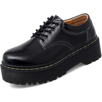 Dr Dames Retro Schoenen Echt Leer Nieuw Lente Britse Stijl Studentenschoenen Wild Dik Dames Oxford Schoenen Sneakers Dames 39