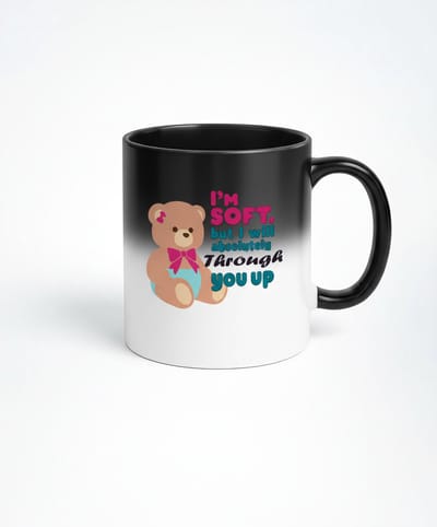 Magische Mok: I'm Soft Teddybeer - Kleurveranderende Koffiemok