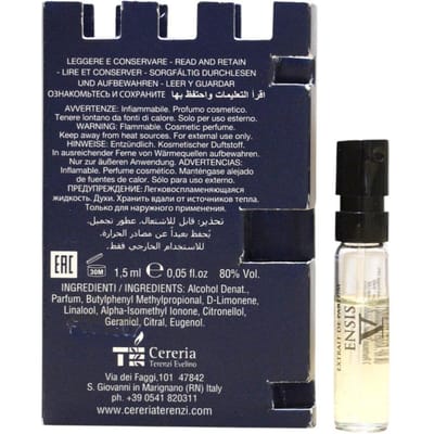 V Canto, Ensis, Extrait De Parfum, Unisexe, 1,5 ml *Fiole