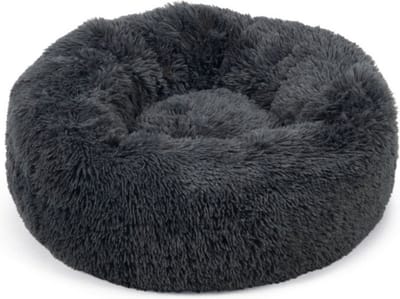 Beeztees Yali - Hondenmand - Pluche - Fluffy - Grijs - Diam. 70 cm