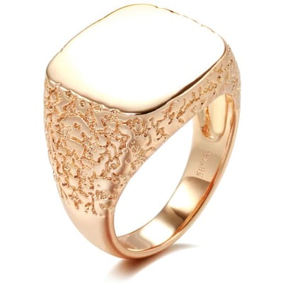 Mode Glanzende Ringen Voor Mannen Vrouwen Roségoud Eenvoudig Vierkant Punk Ringen Etnische Bruiloft Sieraden Nieuw 9